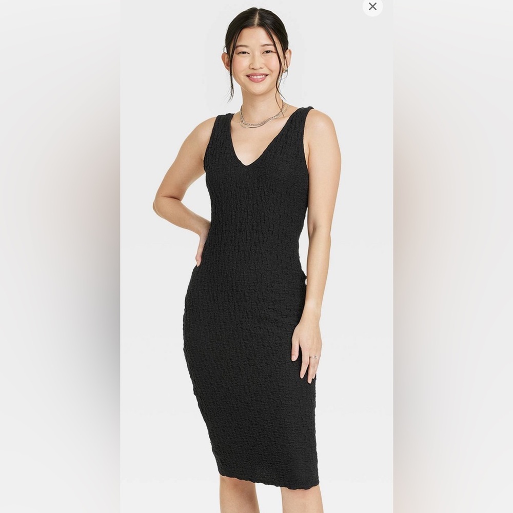 A new day black midi dress